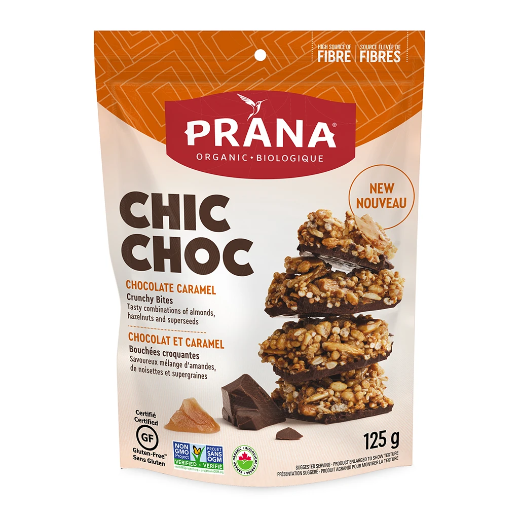 PRANA, Chic Choc, Caramel & Chocolate Bites, 125g