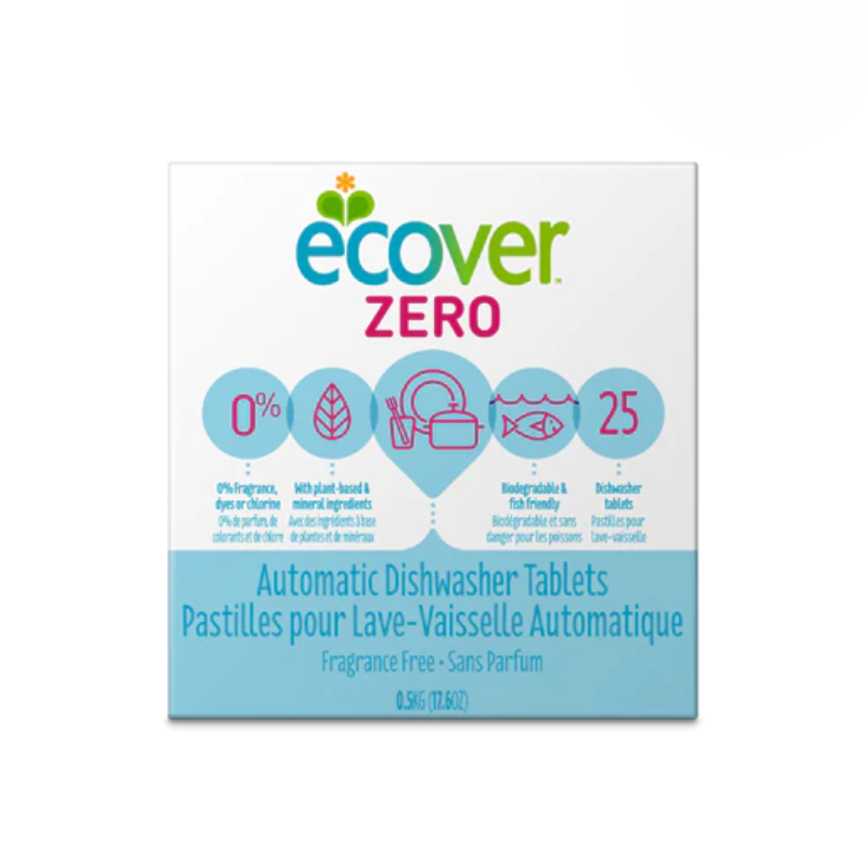 Ecover zero dishwasher tablets 500g compass foods canada s